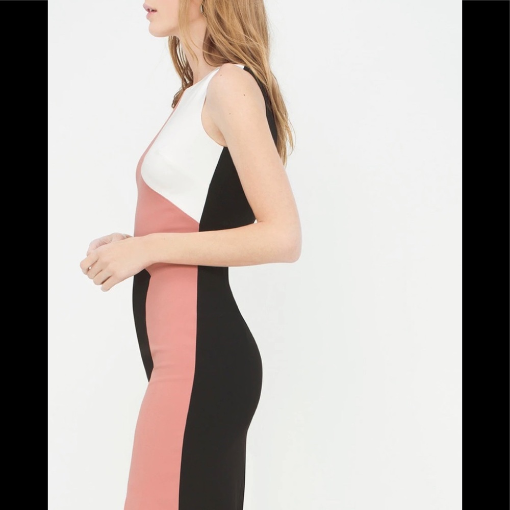 White House Black Market color-block Dress Sz10. - Picture 11 of 12